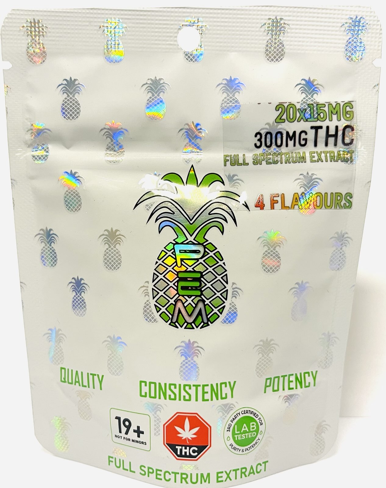 NEW! P.E.M THC Gummy Bears 300MG - SPECIAL PRICE 20$ EACH!